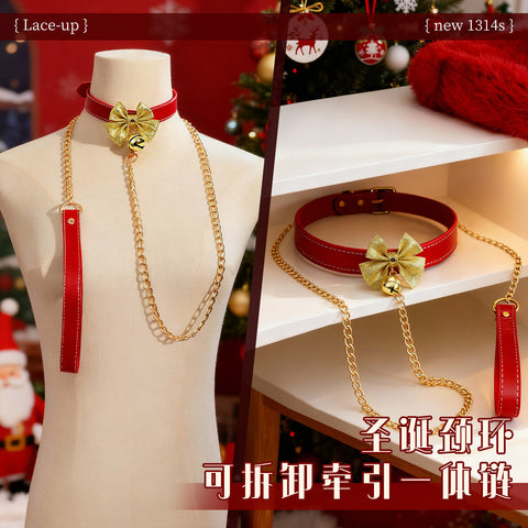 聖誕 頸環牽引鏈 7617