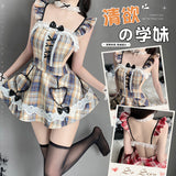 辣妹jk學院風製服 2777 (棕色,紅色)