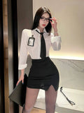 秘書OL白襯衫緊身裙 145 (長袖,短袖)