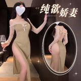 抹胸露背連衣裙 ZY129