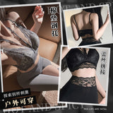 含鋼圈棉墊胸罩 ZY10 蕾絲瑜珈褲 6003 (灰,黑)
