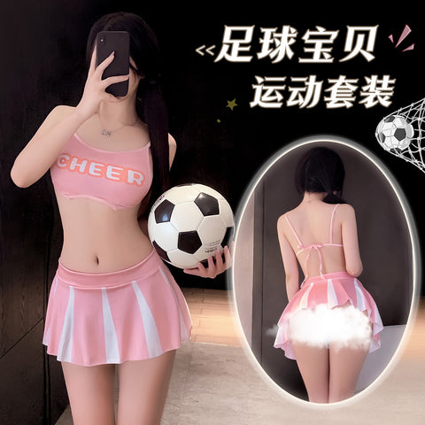 足球啦啦隊運動超短裙 ZY118