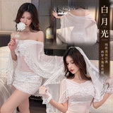 透視斗篷包臀新娘裝 ZY59