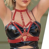 束縛皮帶胸罩帶 99687 (黑色,白色,紅色,,粉紅色,酒紅色)