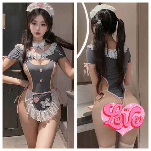 甜心女僕開襠連身衣 7913