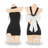 正反兩穿大蝴蝶結包臀裙 ZY83