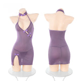 露胸斜開襟旗袍 ZY6142 (F<60kg,XXL<80kg)