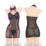 透視鋼圈連衣裙旗袍 ZY95