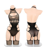 鏤空連身襪網衣 ZY25 (黑,紅)