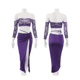 暗欲交織網衣透視睡衣 ZY110 (紫,黑,淺咖)