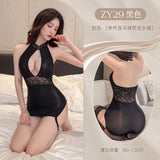 蕾絲連吊襪帶連衣裙 ZY29