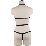 BODY HARNESS 交叉綁帶線束連身裝 N0080