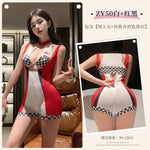 車模拉鍊開襠連身衣 ZY50