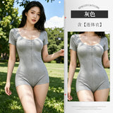雙頭拉鍊瑜珈服 9239 (灰色,黑色,粉色,白色)