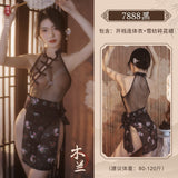 古風漢服連身碎花裙 7888 M<60kg,XL<90kg