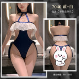 鏤空掛脖連身衣 7040