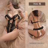 鋼圈連身衣 7842 (黑色,白色,紅色)