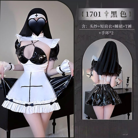 萬聖節 漆皮修女裝 1701