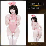 漆皮護士暗扣連身衣 4231