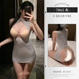露胸裸臀開檔連衣裙 ZY7865
