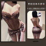豹紋鋼圈連體衣 7717 (豹紋紫,豹紋黑,復古紅,豹紋棕)