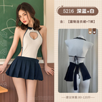 性感短裙制服學生套裝 5216