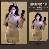 甜辣分體兔女孩制服 6318 (白色,粉色,灰色)
