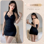 性感包臀裙 1249 (粉色,白色,黑色)