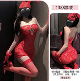 蕾絲抹胸包臀裙 1388 (藍色,白色,黑色,紅色)