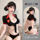 私人護士裝 1308 (白色,黑色)