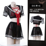 學院風製服 0013 (紅,黑)