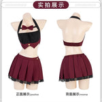 JK學生百褶短裙制服套裝 8592