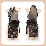 古風漢服連身碎花裙 7888 M<60kg,XL<90kg