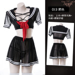 學院風製服 0013 (紅,黑)
