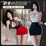 性感秘書套裝8510 (紅黑/黑白)