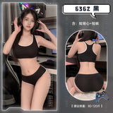 辣妹撞色包邊背心裝 6362 (黑,灰,深藍)