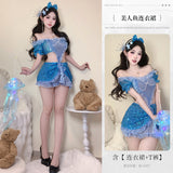 一字肩透視COS夢幻美人魚 2665