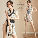 日系和服浴袍 463 (白色,藕粉)