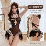 俏予醉 綁帶露背鋼托小胸連身衣 Q14