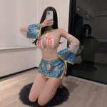 萬聖節 萌殭屍服裝 2125 (藍色,黑色)