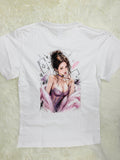 預售 辛尤里YUI 230G純棉短袖 t-shirt 2026 (白色,黑色) S-XXXL