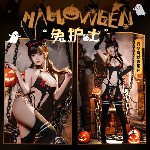 萬聖節兔子護士連身衣6669