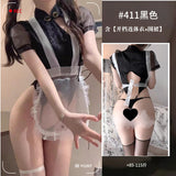 古風開檔連身衣旗袍 411 (粉色,黑色)