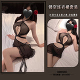 露乳網紗旗袍 8005 (紫色,淡粉,黑色,紅色)